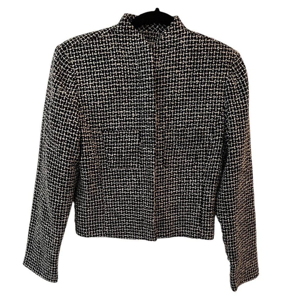 JRT By Newport News | Black & White Tweed Jacket